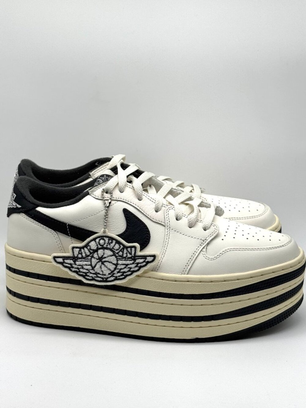 Air Jordan 1 Womens Triple Stack Sail White Black Shoes Sz 11 New HV8288-100